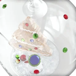 Holiday Cheers Baum und Schneemann Weihnachtskugel