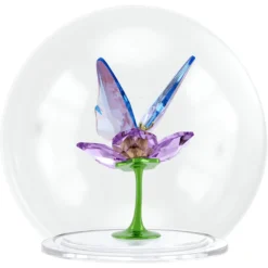 Idyllia Glaskugel Schmetterling und Blume