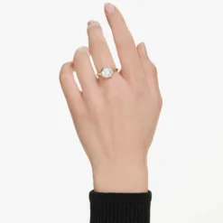Octagon Ring mit Kesselfassung
