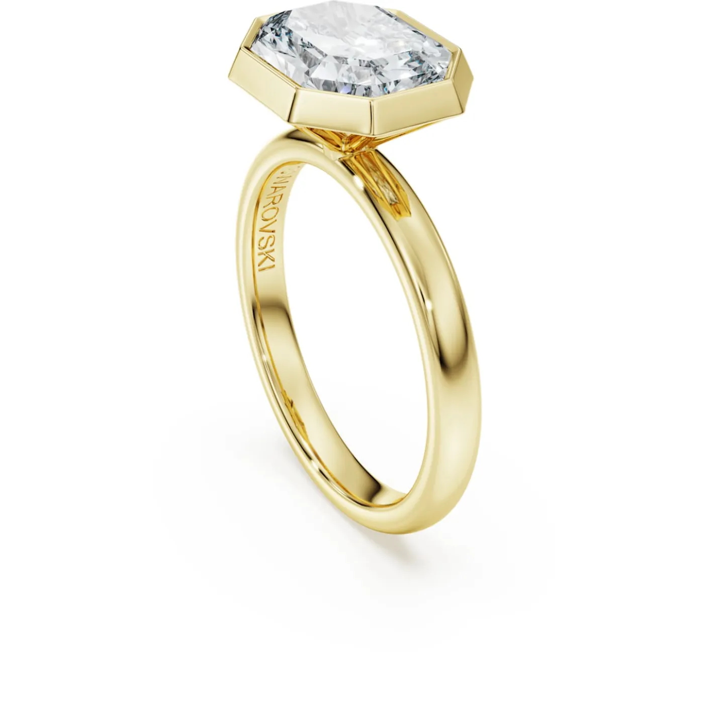 Octagon Ring mit Kesselfassung