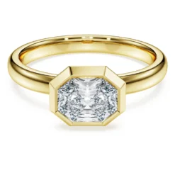 Octagon Ring mit Kesselfassung