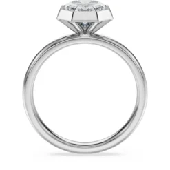 Octagon Ring mit Kesselfassung
